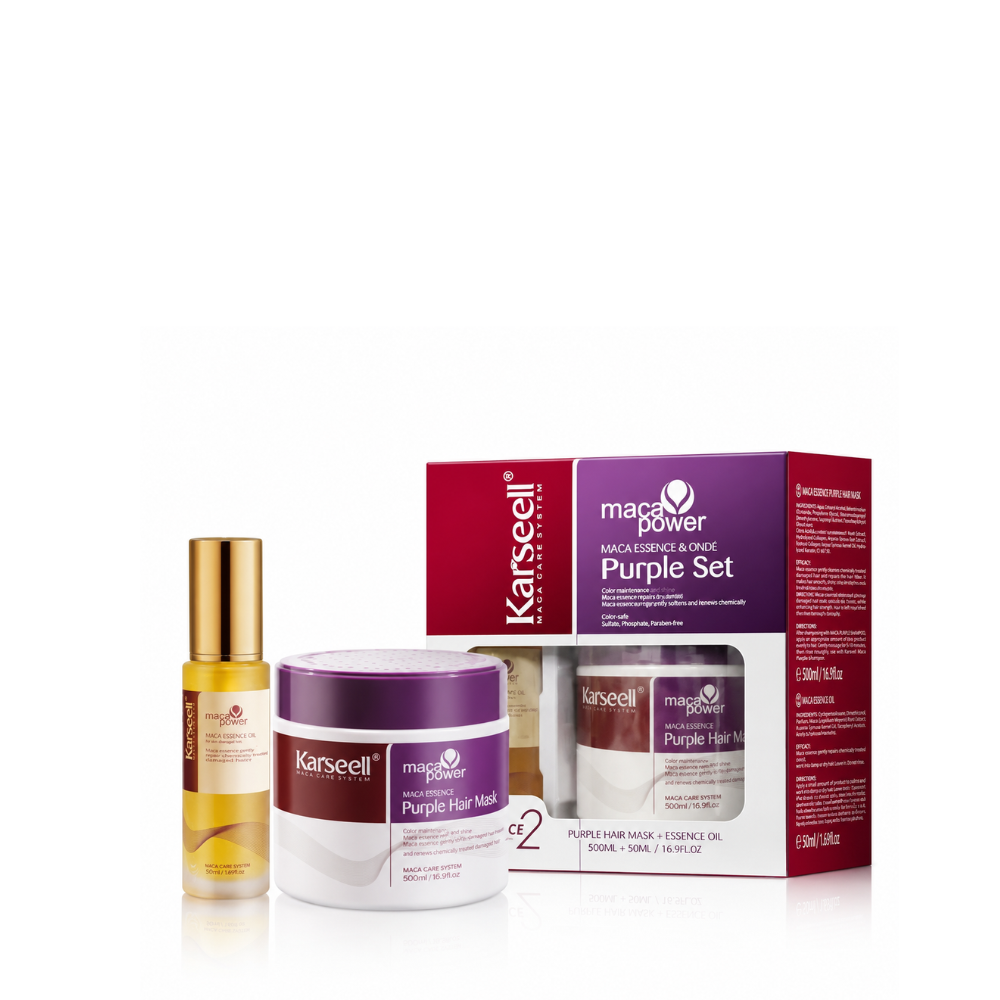 purple hair mask+argan oil