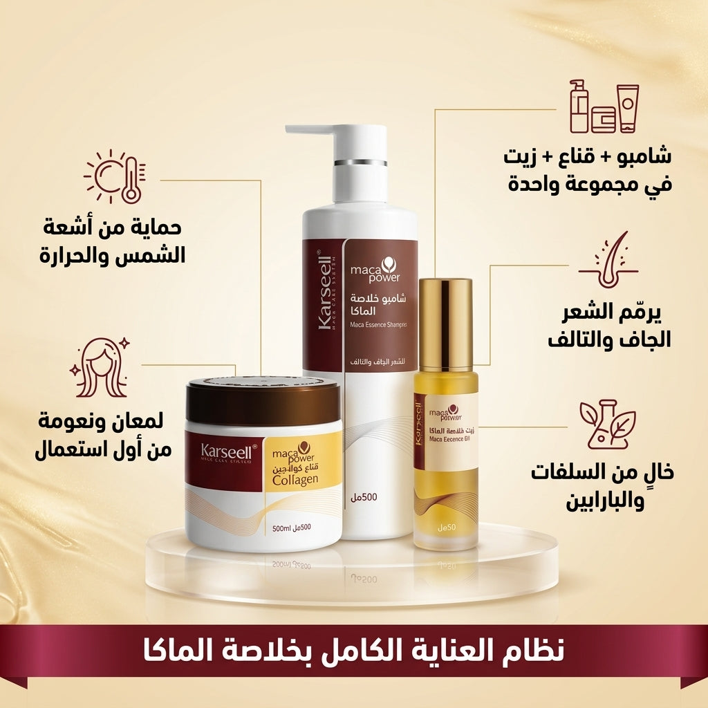 SHAMPOO+ COLLAGEN HAIR MASK+ ESSENCE OIL
