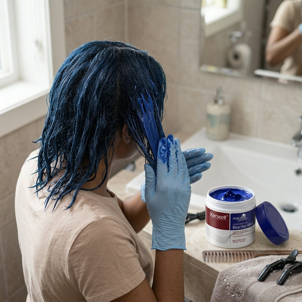 COLOR DEPOSITING BLUE HAIR MASK