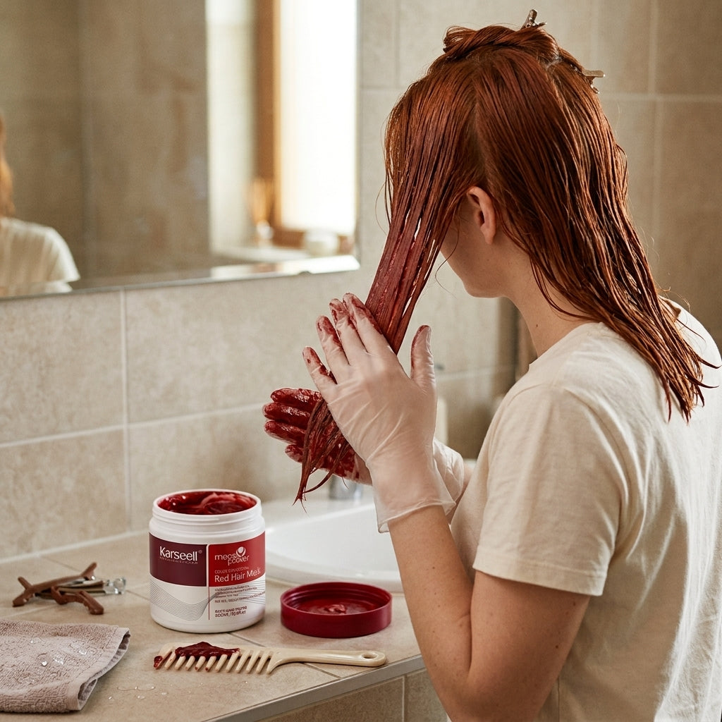 COLOR DEPOSITING RED HAIR MASK
