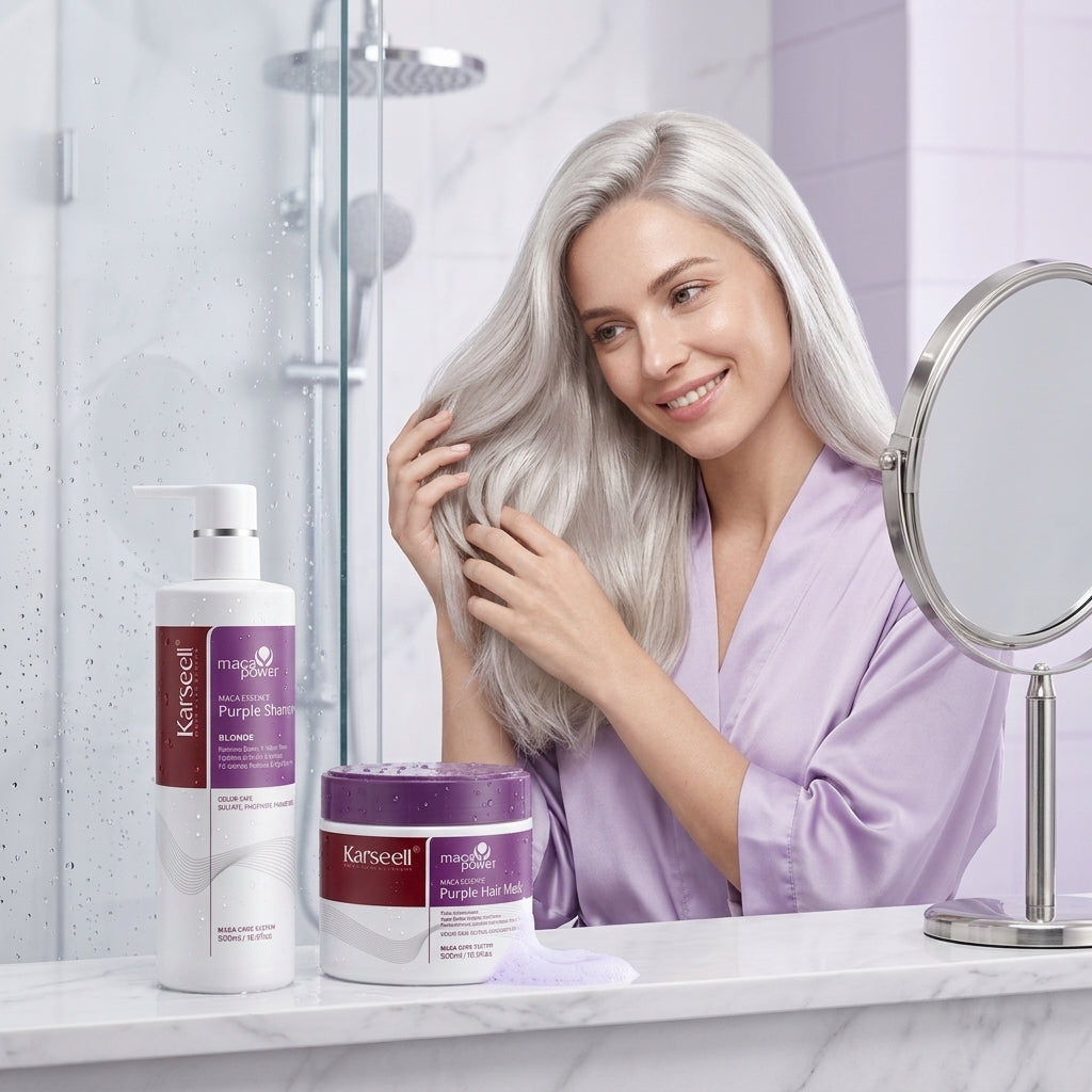 PURPLE HAIR MASK PURPLE SHAMPOO